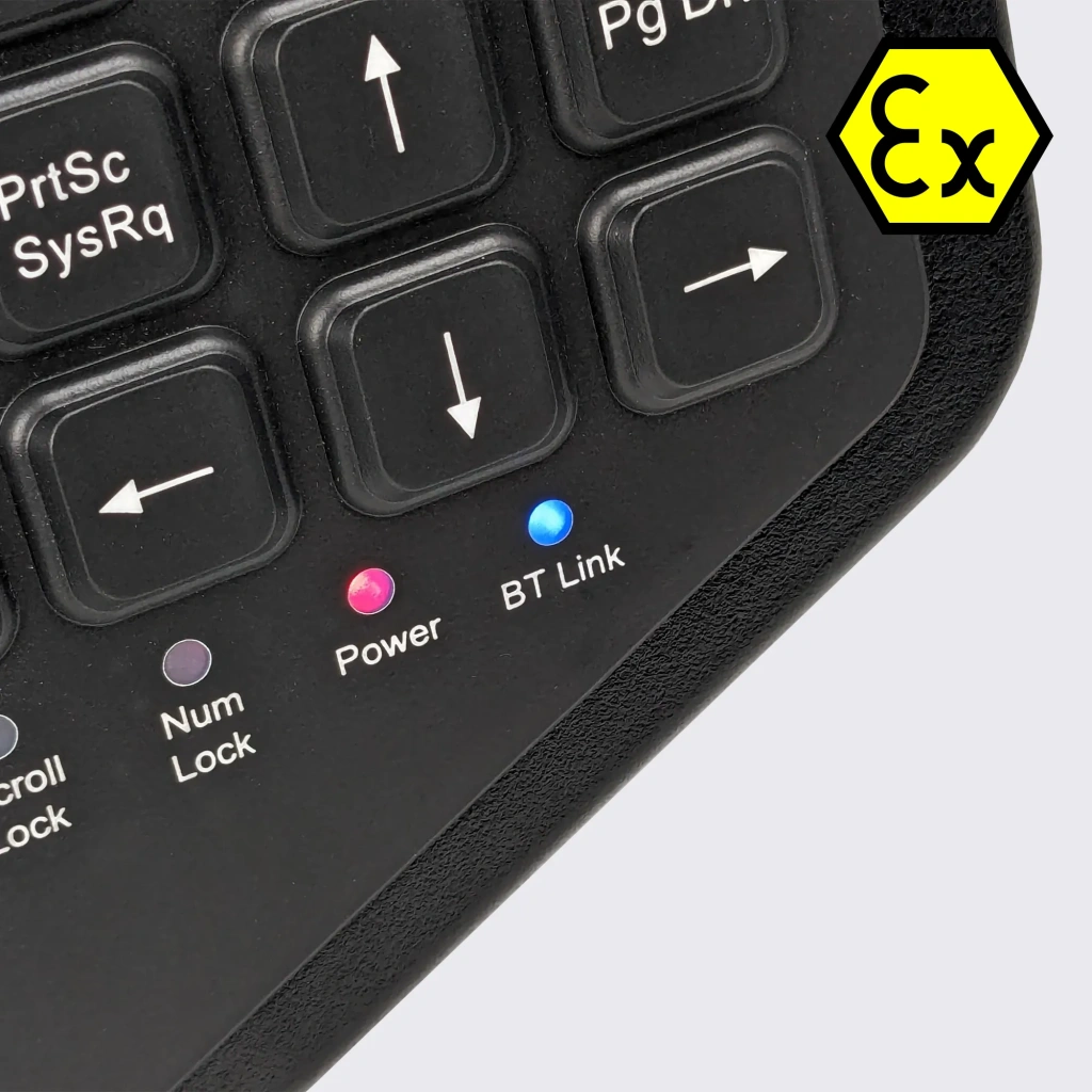 ATEX Intrinsically Safe Keyboard - Armadex BT-Key-02 | Armadex - Atex ...